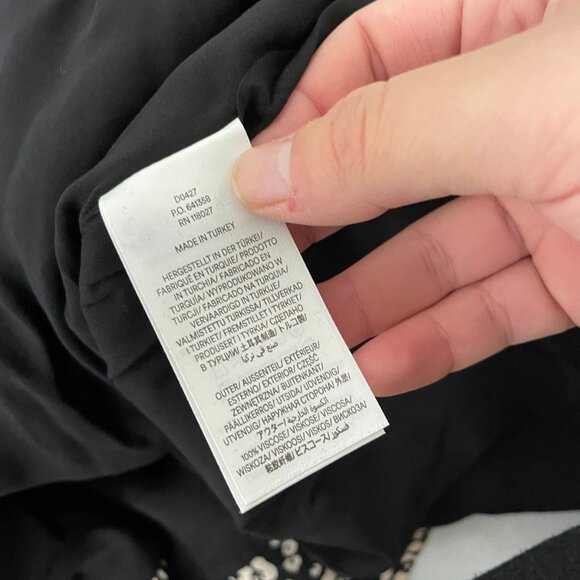 Boden Womens Dress UK 20R US 16-18R Maxi Black Floral Tiered Ruffle D0427 NWT - Picture 7 of 13